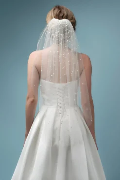 Perlenschleier in Ellenbogen-Länge>Poirier