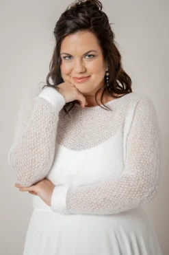 Plus Size Braut Pullover aus Strickmix – Yosie Curvy>noni Outlet