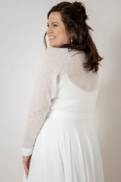 Plus Size Braut Pullover aus Strickmix – Yosie Curvy><noscript><img width=