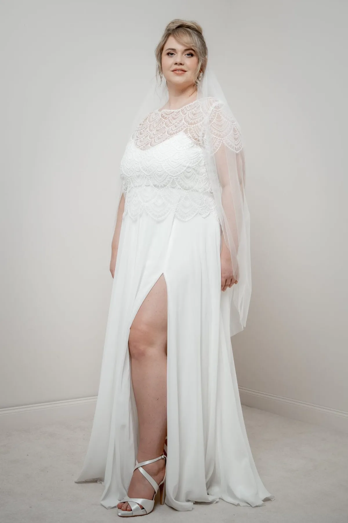 Plus Size Braut Rock aus Chiffon – Jona Curvy>noni Outlet