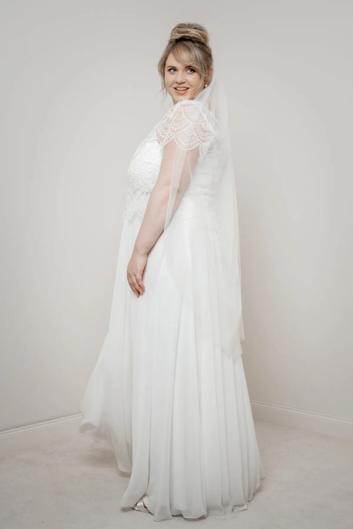 Plus Size Braut Rock aus Chiffon – Jona Curvy>noni Outlet