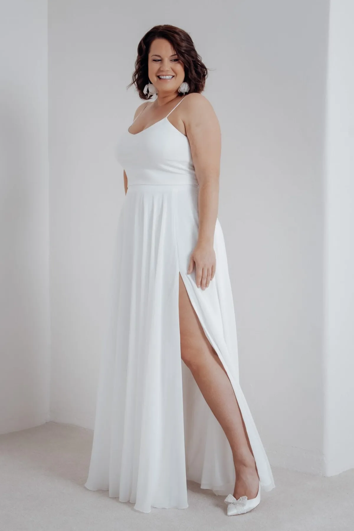 Plus Size Braut Rock aus Chiffon – Jona Curvy>noni Outlet