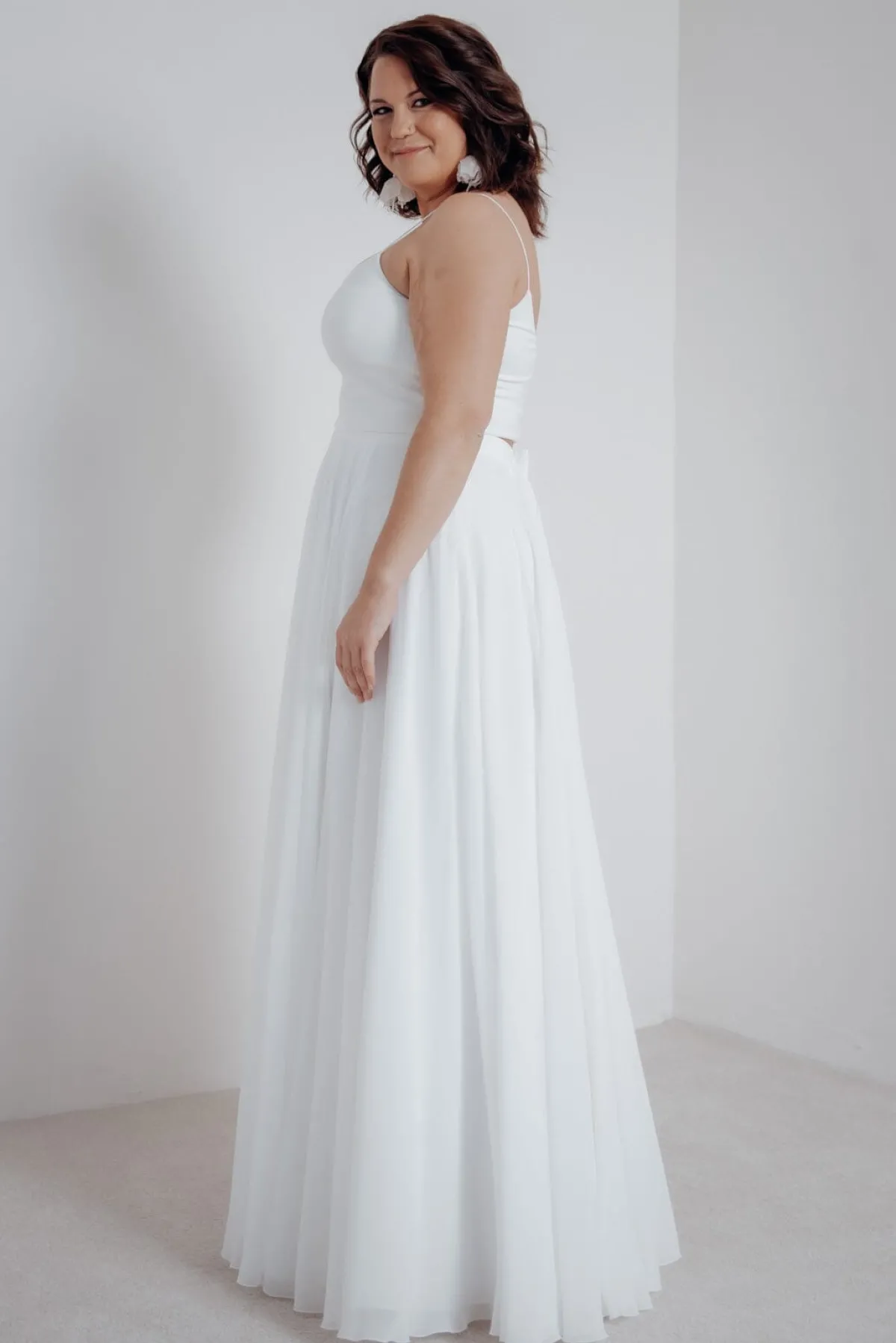 Plus Size Braut Rock aus Chiffon – Jona Curvy>noni Outlet