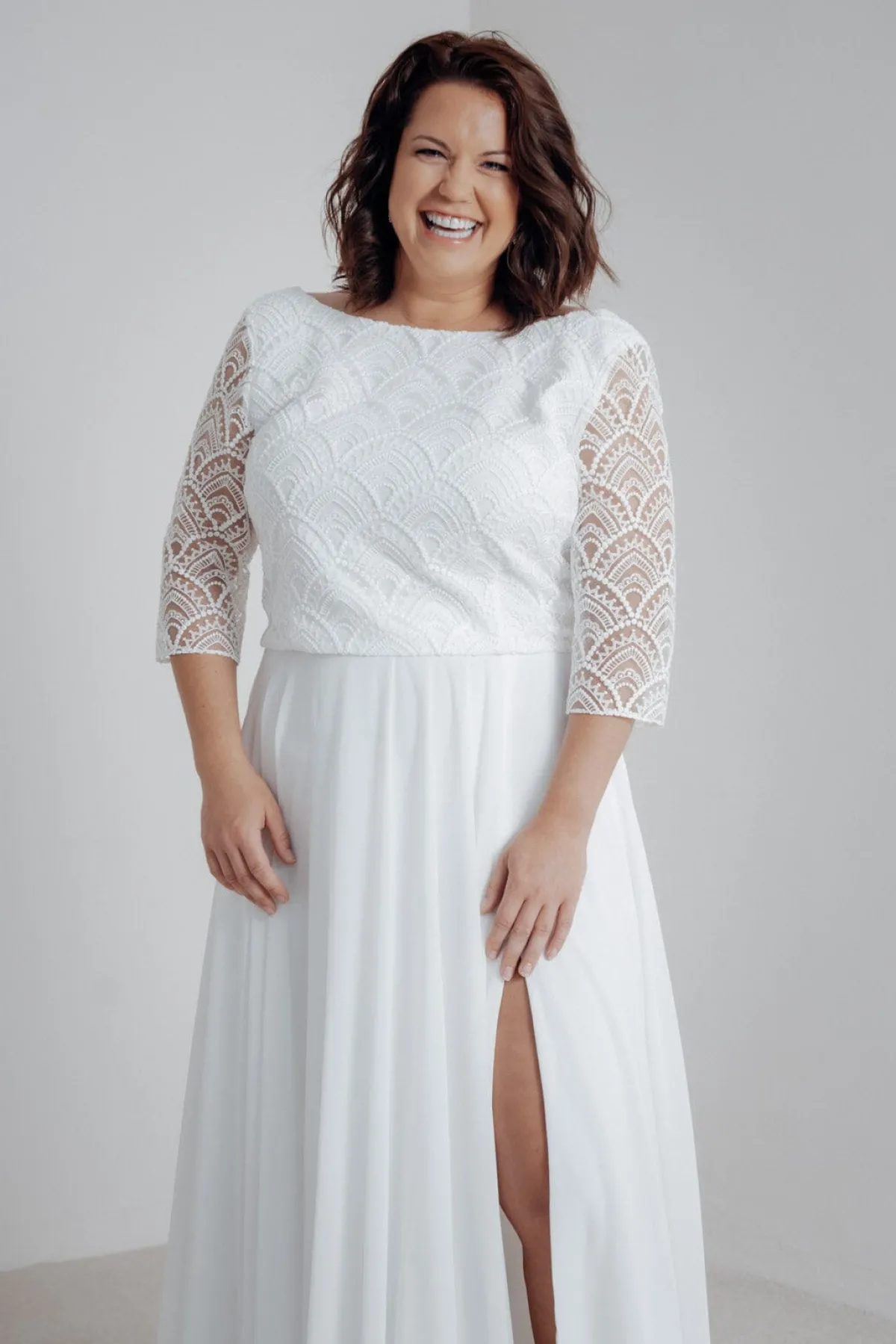 Plus Size Braut Rock aus Chiffon – Jona Curvy>noni Outlet