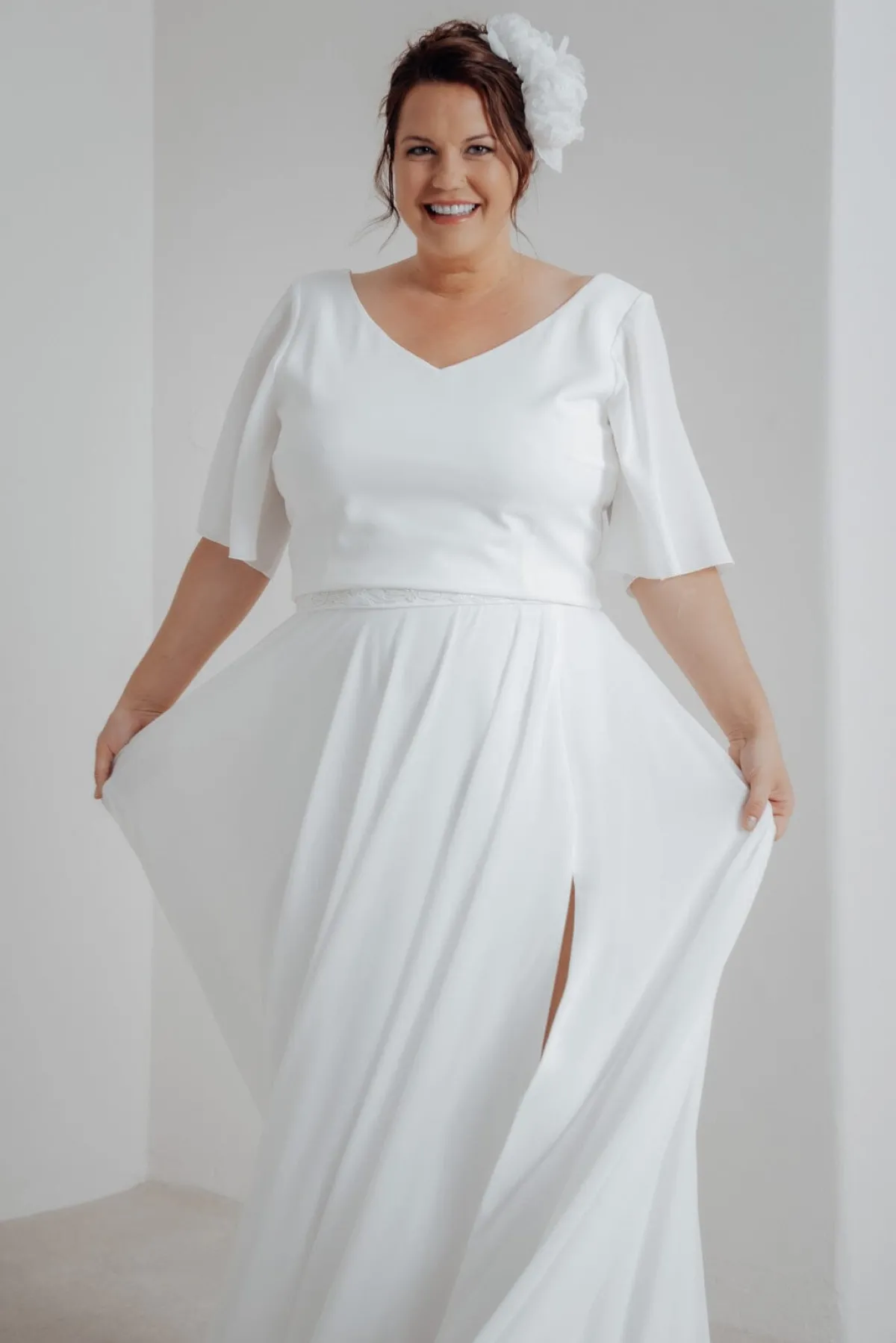 Plus Size Braut Rock aus Chiffon – Jona Curvy>noni Outlet