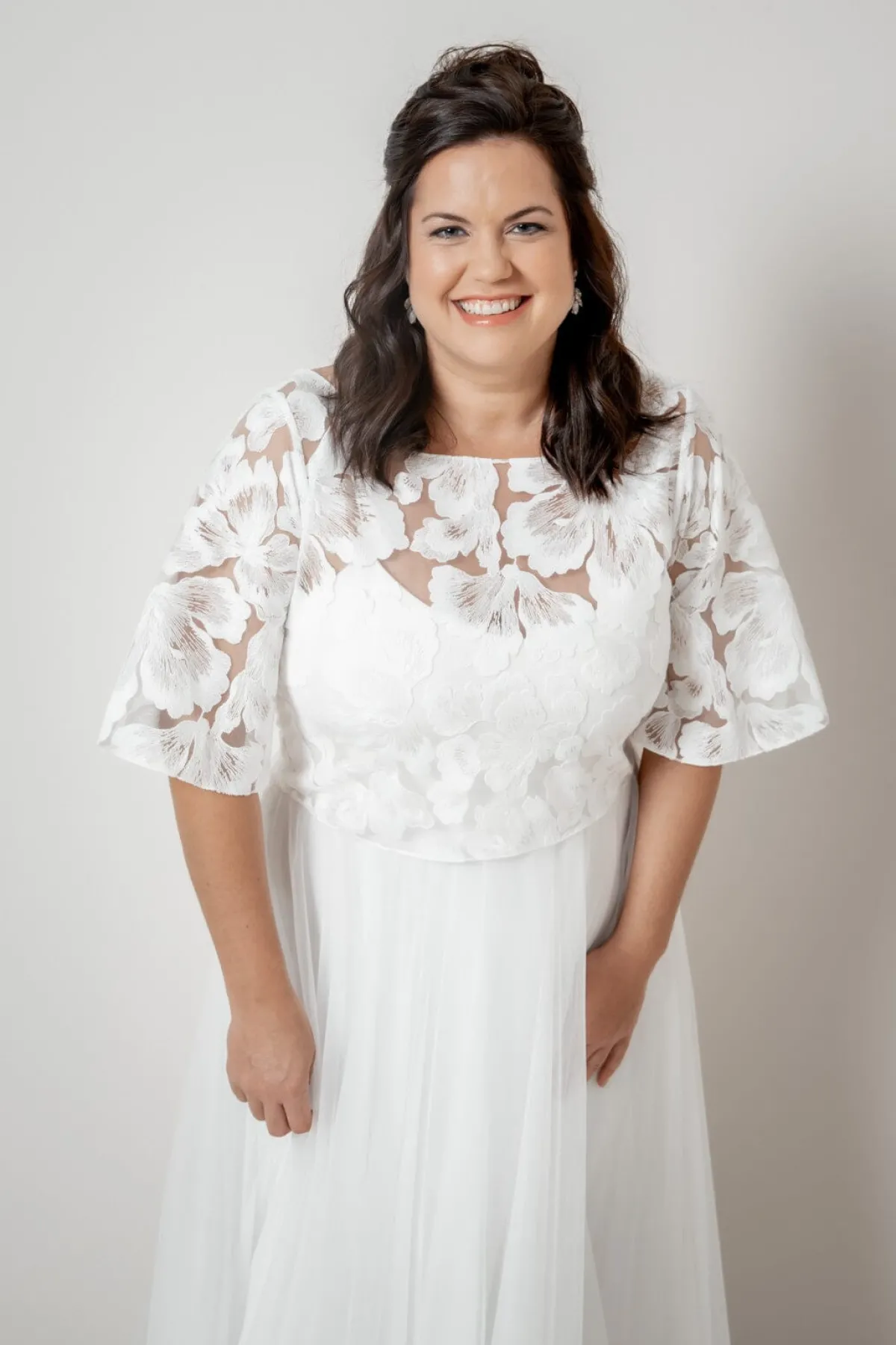 Plus Size Braut Top aus Blütenspitze – Philina Curvy>noni Hot