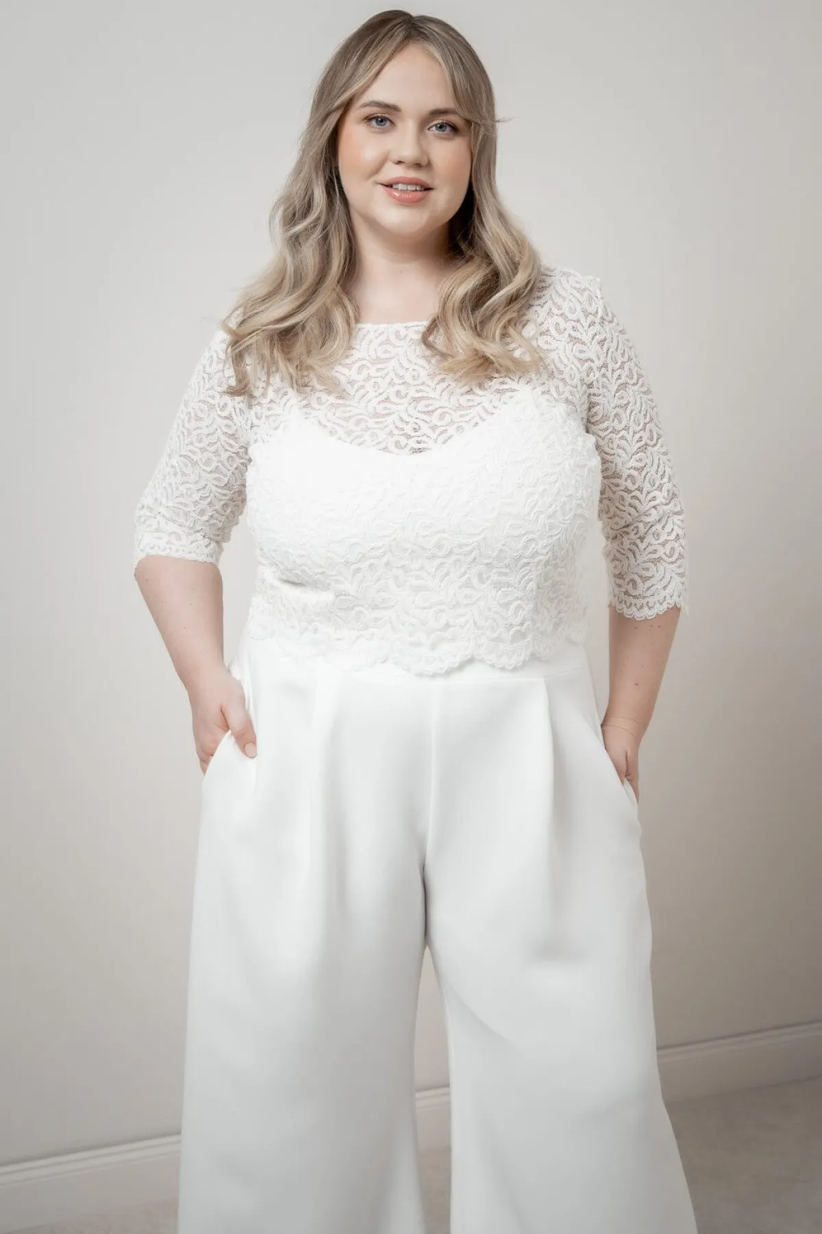 Plus Size Braut Top aus Vintage-Spitze – Florens Curvy>noni Clearance