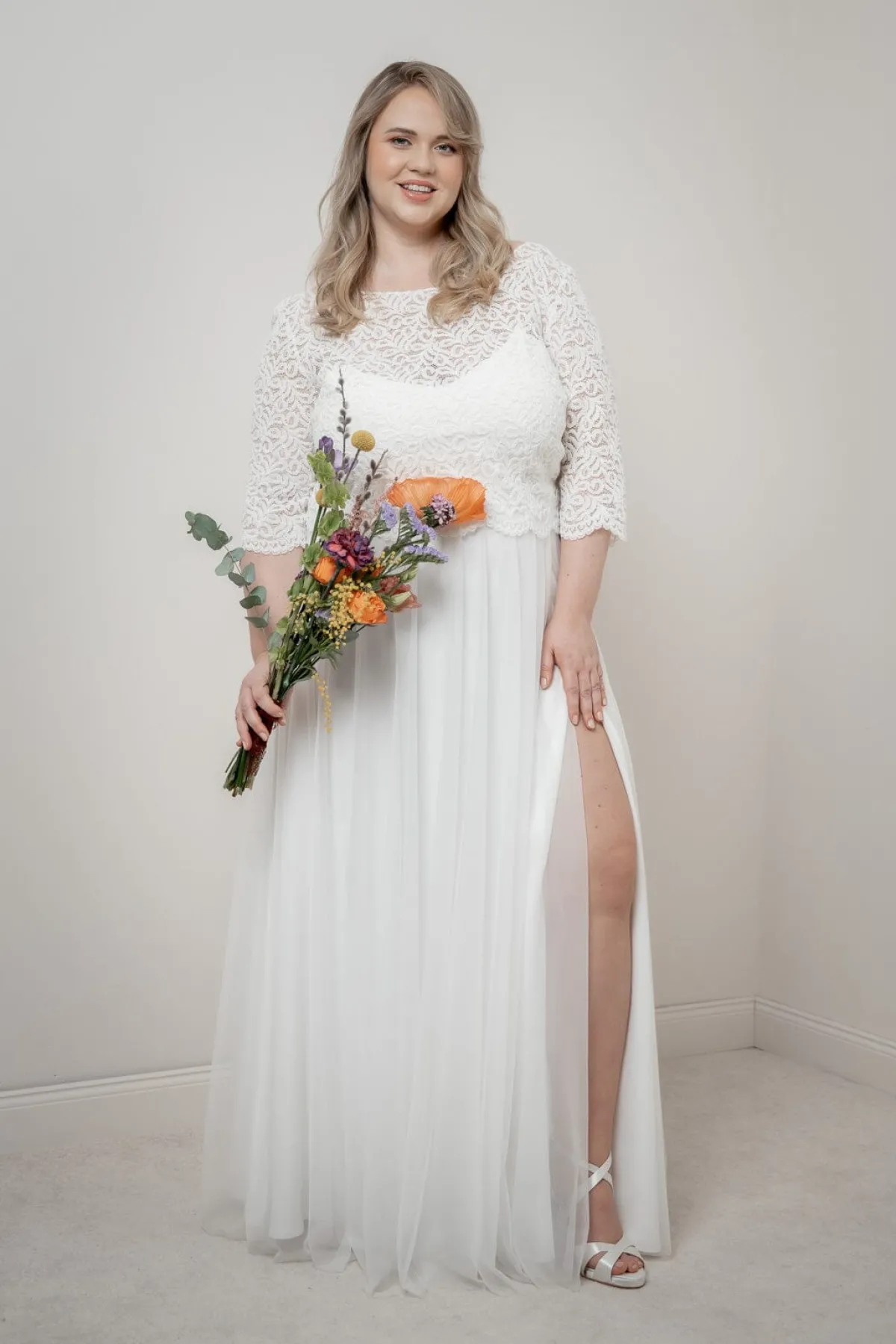 Plus Size Braut Top aus Vintage-Spitze – Florens Curvy>noni Clearance