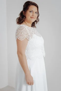 Plus Size Braut Top mit Boho-Muster – Niah Curvy><noscript><img width=