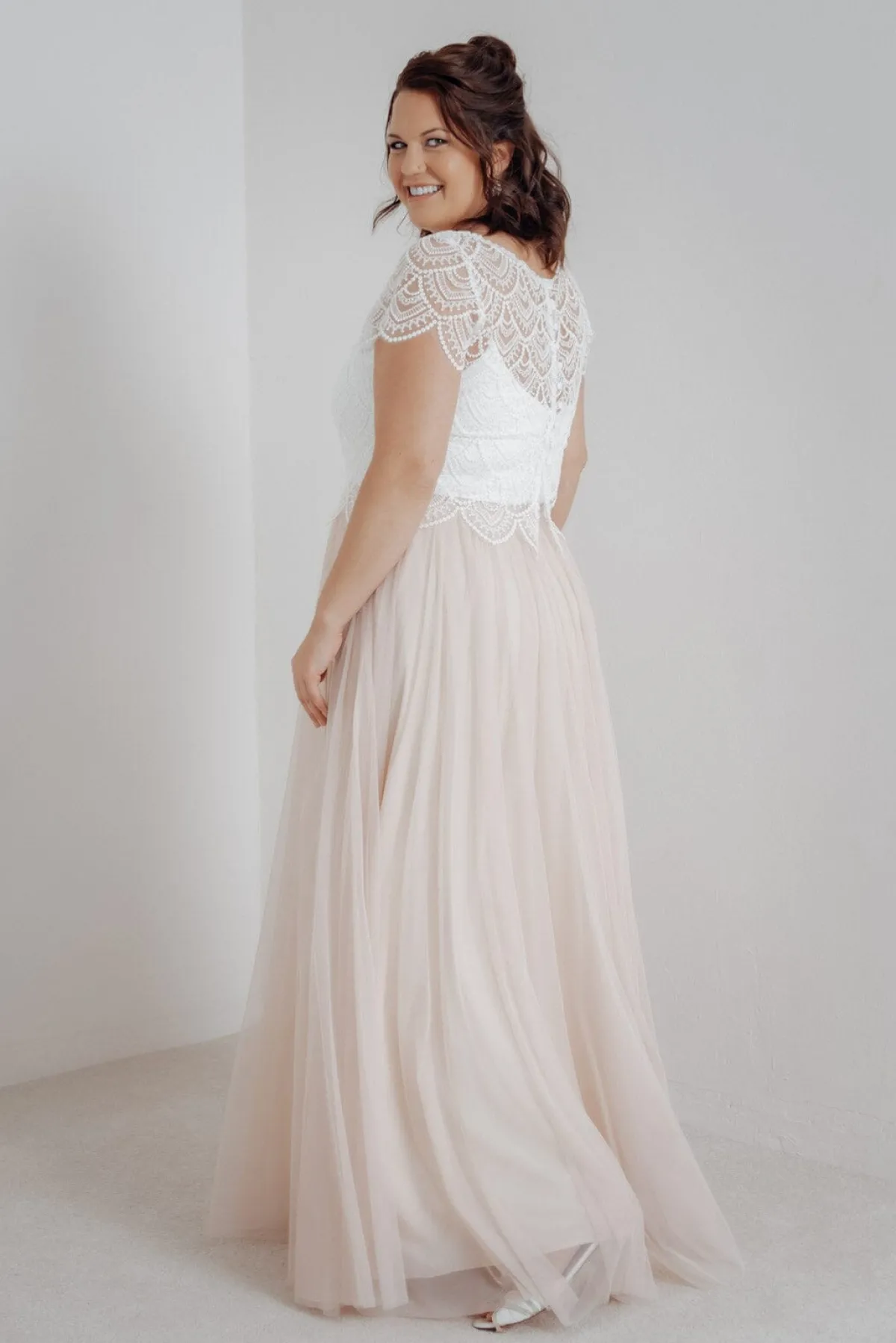 Plus Size Braut Top mit Boho-Muster – Niah Curvy>noni Clearance