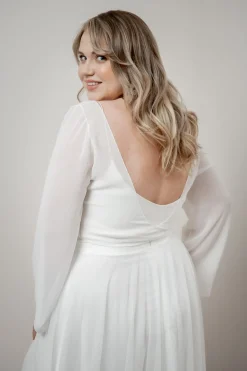 Plus Size Chiffon-Braut Top – Beeke Curvy>noni Discount