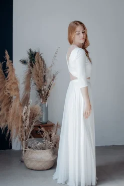 Puristisches Braut Top mit Rückendetails – Ona by you><noscript><img width=