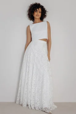 Rückenfreies Braut Top – Liza Ivory Eco><noscript><img width=