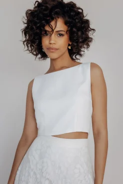 Rückenfreies Braut Top – Liza Ivory Eco><noscript><img width=