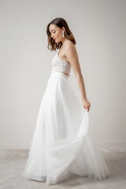 Rückenfreies Braut Top aus Vintage-Spitze – Filiz><noscript><img width=