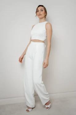 Rückenfreies Braut Top mit Vintage-Muster – Neela><noscript><img width=