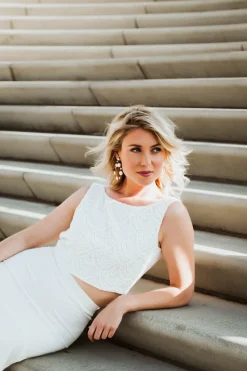 Ärmelloses Braut Top aus Vintage-Spitze – Philia><noscript><img width=