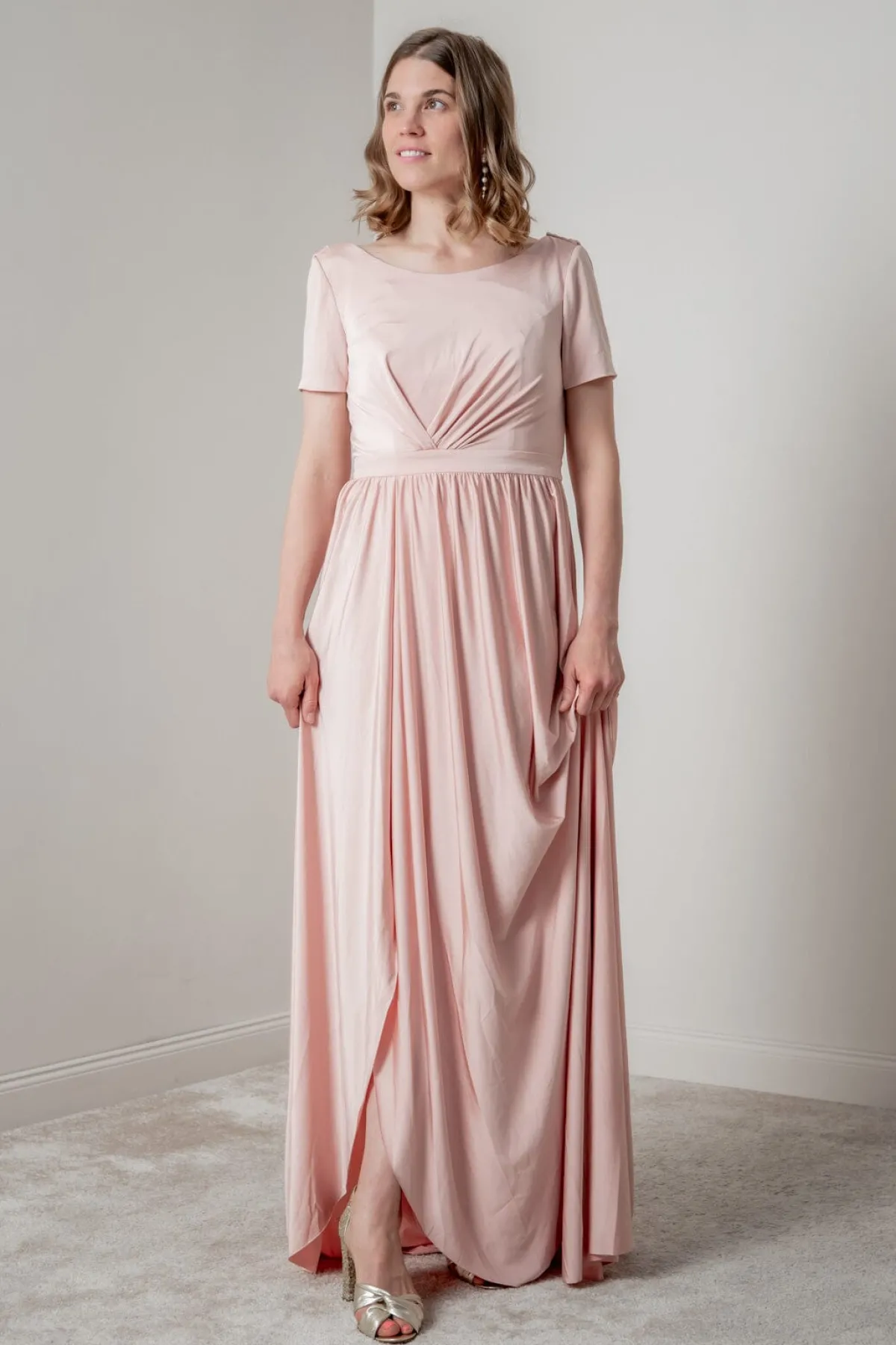 Rosafarbenes Brautjungfernkleid |>Eliza & Ethan