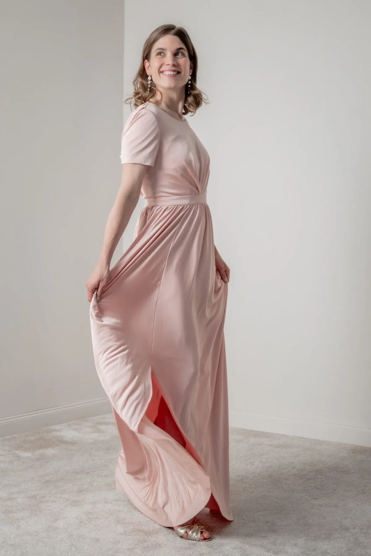 Rosafarbenes Brautjungfernkleid |>Eliza & Ethan