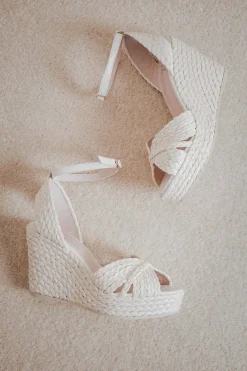 Sandalette mit Keilabsatz - Louna Pearl Raffia>Elsa Coloured Shoes Hot
