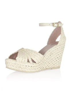 Sandalette mit Keilabsatz - Louna Pearl Raffia><noscript><img width=