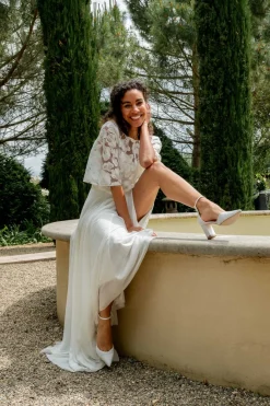 Satin-Brautschuhe in Ivory – Liberty | The><noscript><img width=