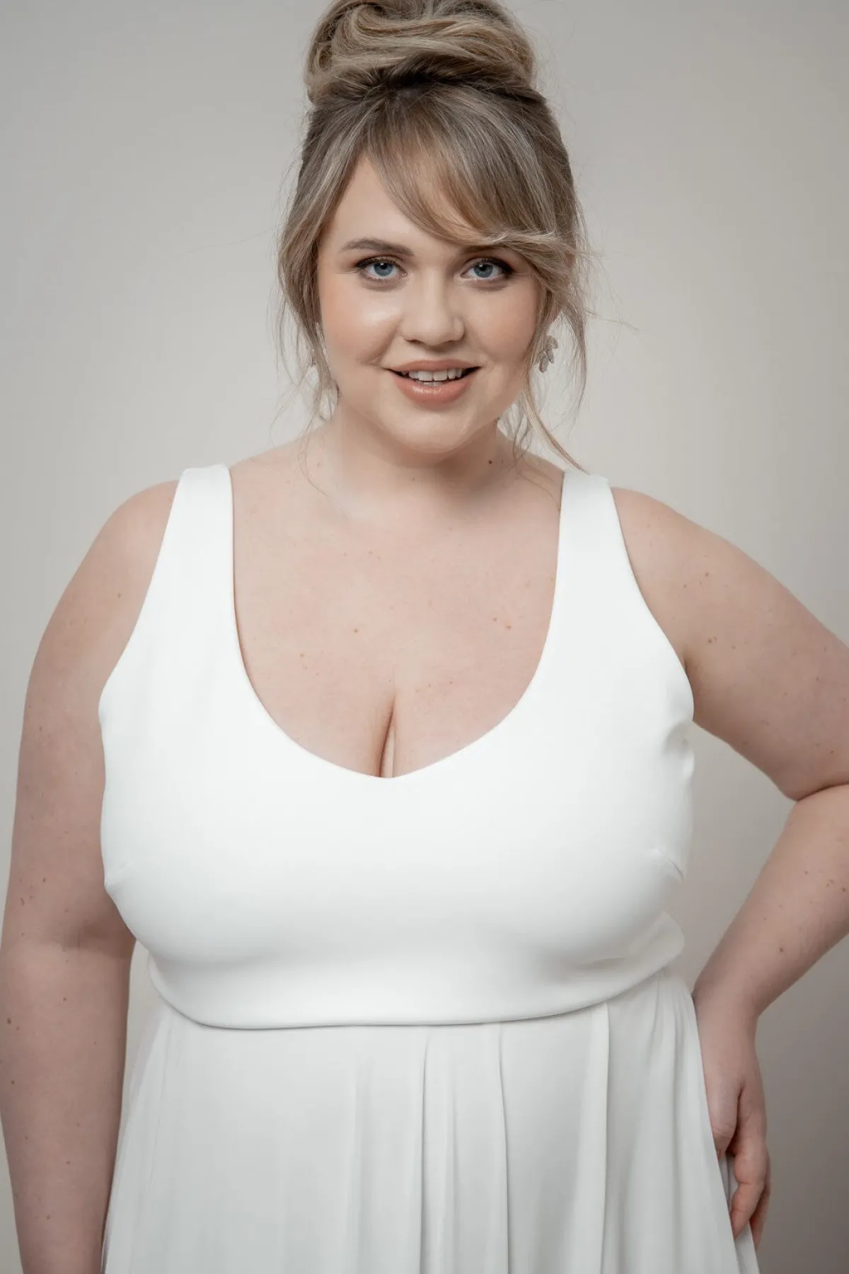 Schlichtes Braut Top – Majvi Ivory Curvy>noni Outlet