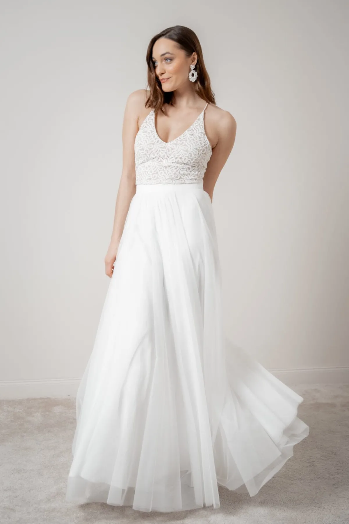 Showroom Only: Braut Rock in Ivory aus Softtüll – Christy Selected>noni Hot