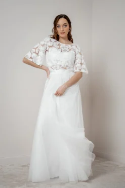 Showroom Only: Braut Rock in Ivory aus Softtüll – Christy Selected><noscript><img width=