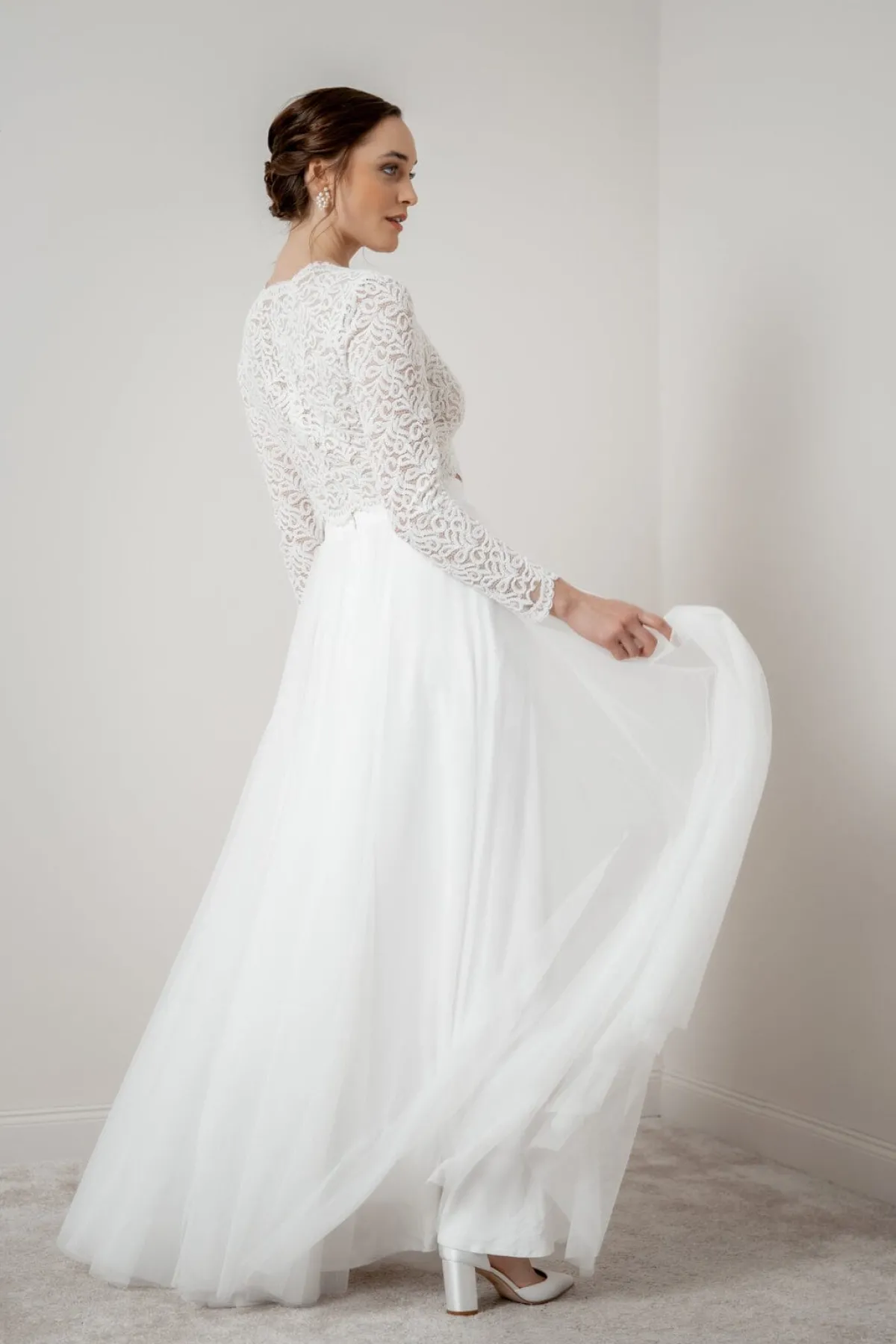 Showroom Only: Braut Rock in Ivory aus Softtüll – Christy Selected>noni Hot