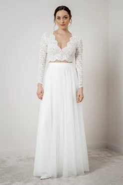 Showroom Only: Braut Rock in Ivory aus Softtüll – Christy Selected><noscript><img width=