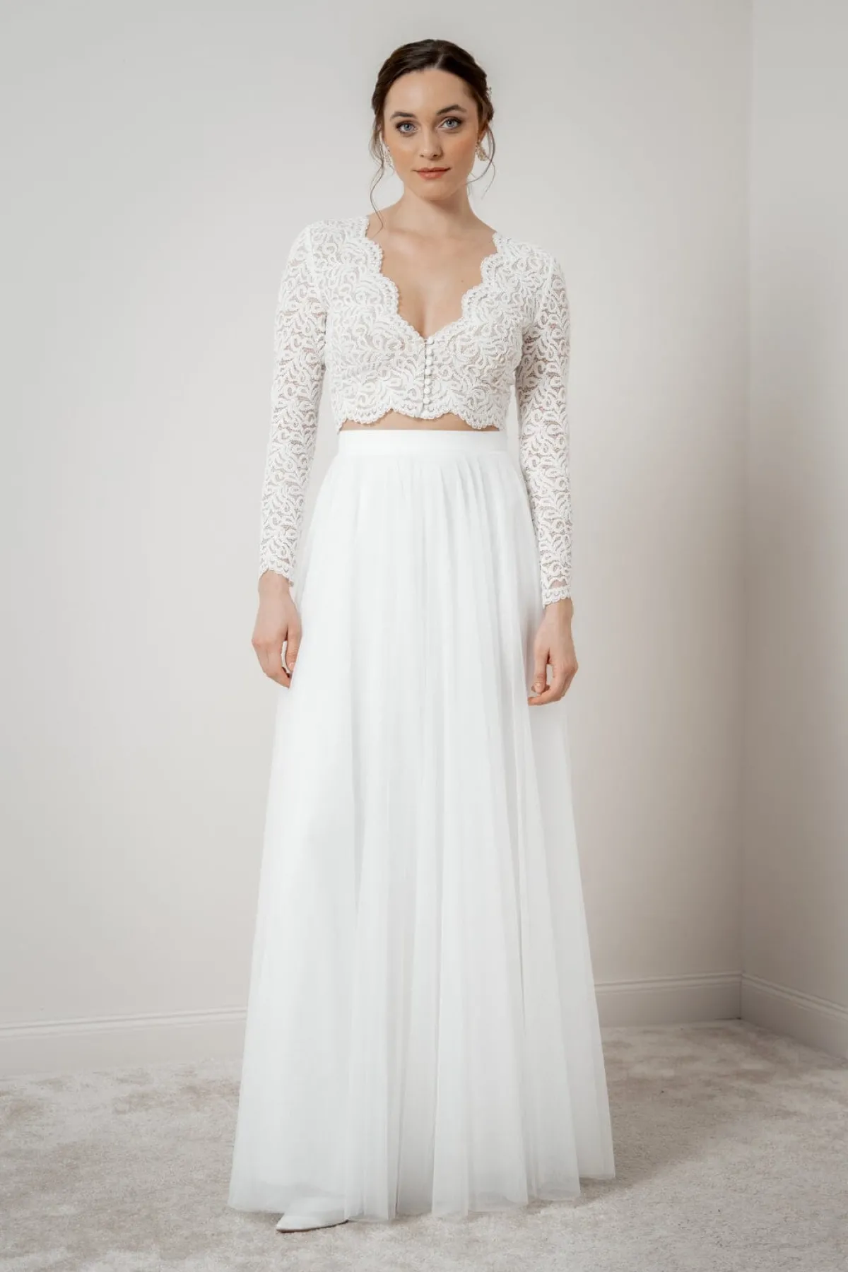 Showroom Only: Braut Rock in Ivory aus Softtüll – Christy Selected>noni Hot