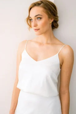 Showroom Only: Satin Braut Top – Minoa Selected><noscript><img width=