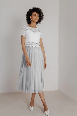 Showroom Only: Tüllrock in Grau – Maris Midi Selected>noni Online