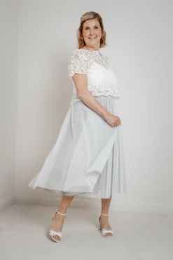 Showroom Only: Tüllrock in Grau – Maris Midi Selected><noscript><img width=