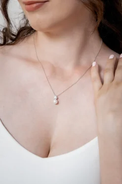 Silberne Halskette mit Anhänger>Weise Discount