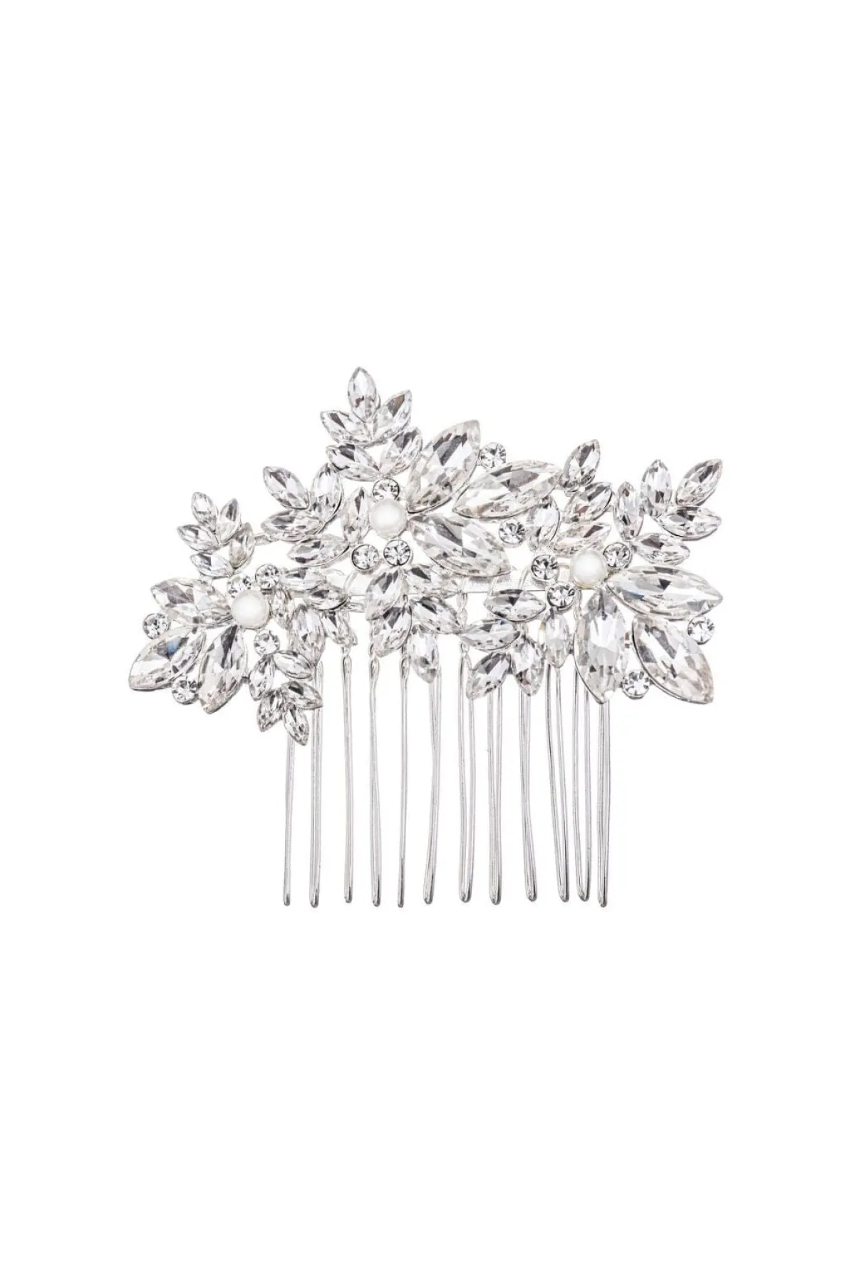 Silberner Braut Haarkamm mit Kristallen>G. Westerleigh Hot