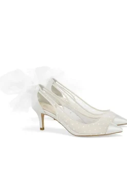 Slingback Pumps mit Polka Dots und Schleife – Maggie Shoes><noscript><img width=