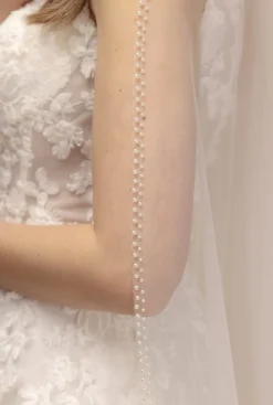 Softtüll-Schleier mit Perlenborte | The>Perfect Bridal Company Sale