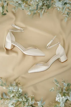 Spitze Brautschuhe – Inez Ivory Satin | G.Westerleigh><noscript><img width=