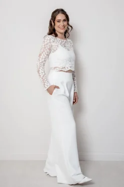 Spitzentop aus Botanik-Spitze für die Hochzeit – Norine><noscript><img width=