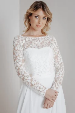 Spitzentop aus Botanik-Spitze für die Hochzeit – Norine><noscript><img width=