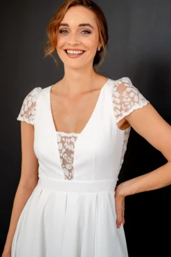 Standesamt-Brautkleid mit Rückendetail – Nelie noni One>Rembo Styling Best