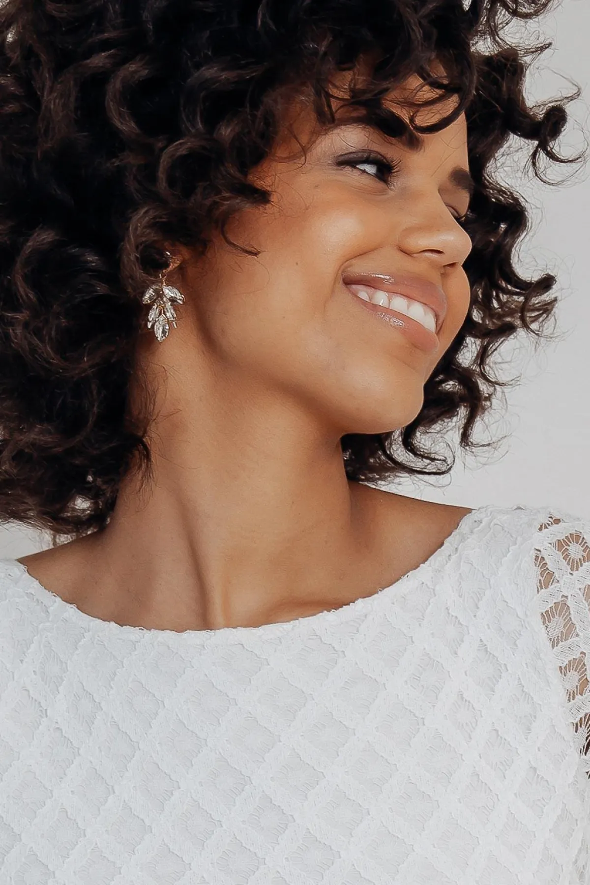 Strass-Ohrstecker für die Hochzeit>La Chia Sale