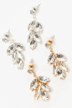 Strass-Ohrstecker für die Hochzeit>La Chia Sale