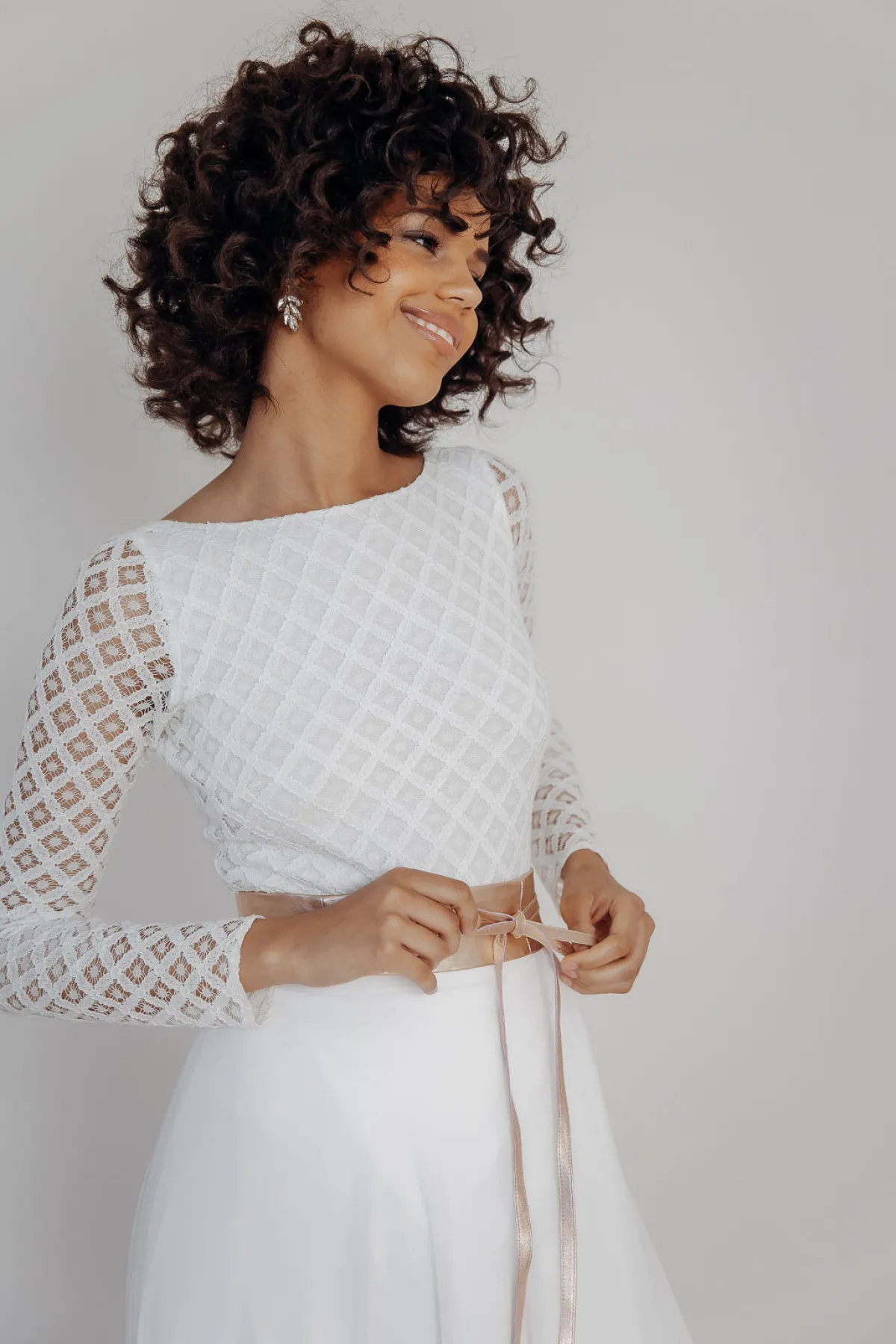 Strass-Ohrstecker für die Hochzeit>La Chia Sale