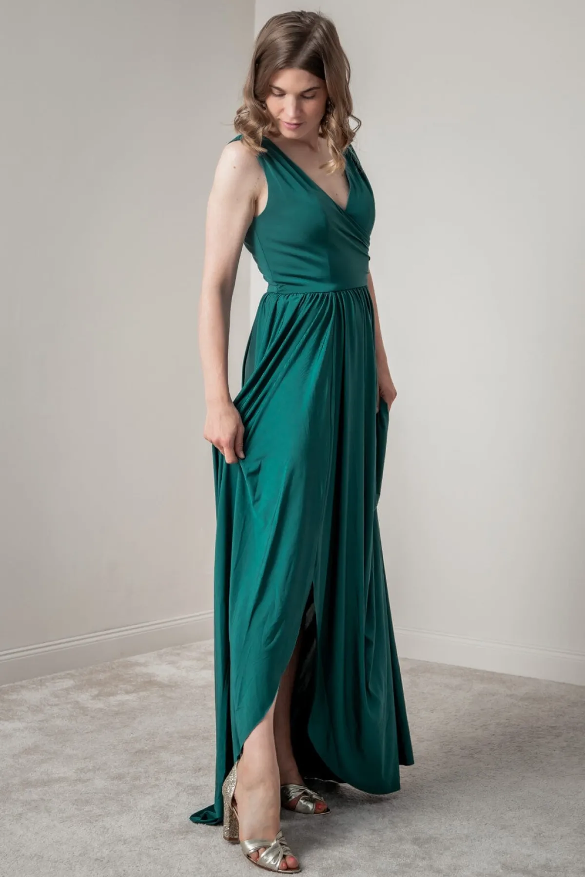 Tiefgrünes Brautjungfernkleid |>Eliza & Ethan Hot