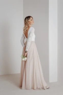 Tüllrock aus fließendem Softtüll in Blush - India>noni Discount