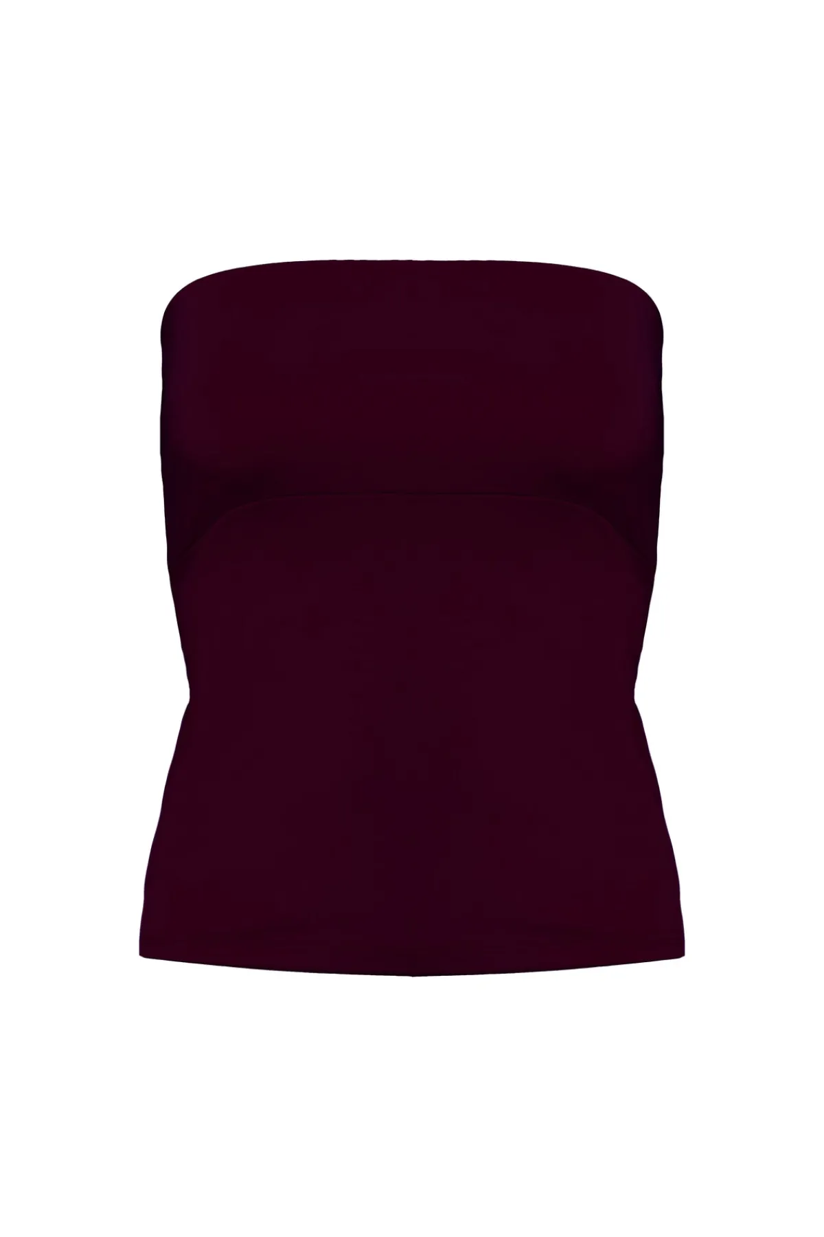 Tube-Top in Weinrot – Long Jersey Bandeau Bordeaux>twobirds Sale