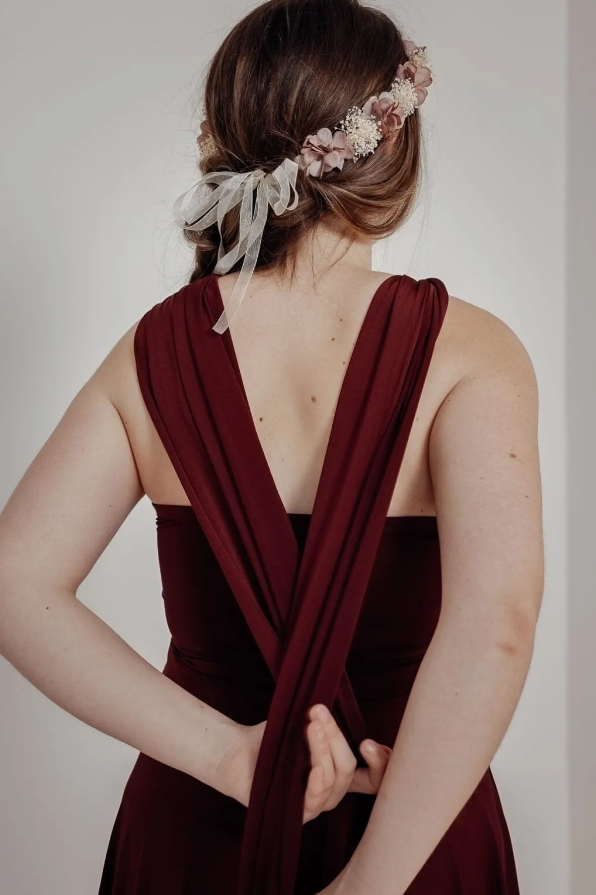 Tube-Top in Weinrot – Long Jersey Bandeau Bordeaux>twobirds Sale